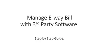 Complete Guide to Managing E-Way Bill with 3rd Party Software