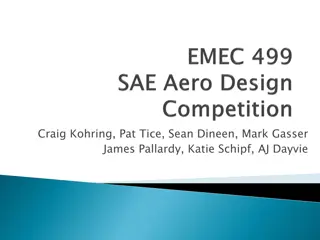 Aero Design Specifications and Performance Analysis