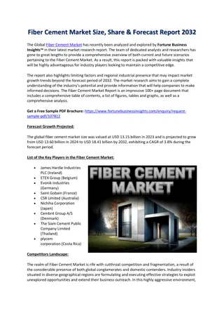 Fiber Cement Market Size, Share & Forecast Report 2032