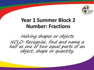 Understanding Fractions and Halving in Year 1 Maths Curriculum