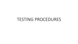 Safe Driving Procedures and Parking Techniques