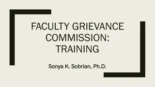 Understanding Faculty Grievance Commission and Procedures