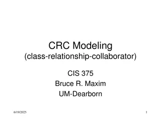 CRC Modeling in Software Engineering