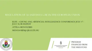 Challenges and Legal Framework for AI Regulation in the EU