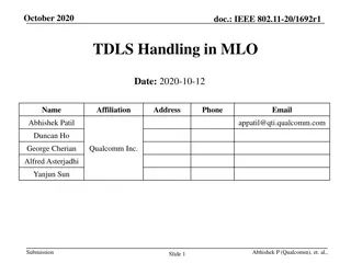 Address Mismatch Resolution in TDLS Setup and Direct Linking