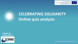 Online Quiz Analysis on Celebrating Solidarity: Insights and Recommendations