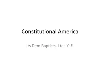 Baptist Influence on Constitutional America: A Historical Perspective