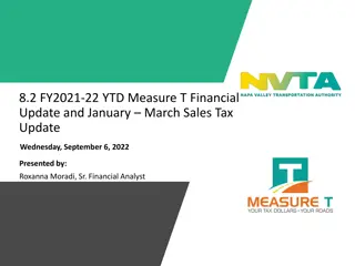 FY22 Measure T Financial Update and Sales Tax Comparison