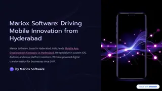 Mariox Software: Hyderabad's Architects of Intelligent Mobile Experiences
