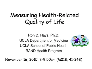 Effective Measures and Indicators of Health-Related Quality of Life