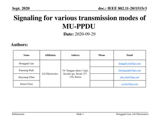 Understanding Various Transmission Modes of MU-PPDU in IEEE 802.11-20
