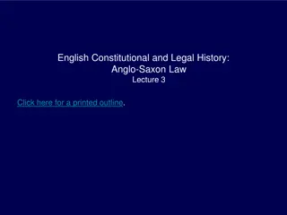 Anglo-Saxon Law Codes: Ethelbert of Kent and Bede's Account