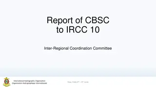 Report of CBSC to IRCC on Inter-Regional Coordination Committee