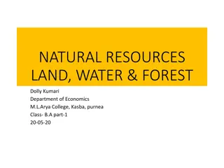 Dolly Kumari's Study on Natural Resources - Land, Water, and Forest