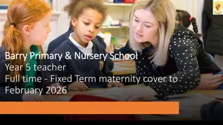 Exciting Opportunity to Join Barry Primary & Nursery School as Year 5 Teacher