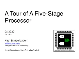 Five-Stage Processor Overview in Computer Science 3220 - Fall 2014