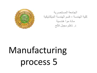 Advanced Manufacturing Processes Overview