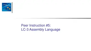 LC-3 Assembly Language Instructions and Examples