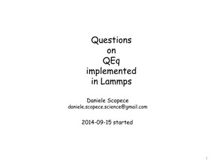 Understanding QEq Implementation in Lammps by Daniele Scopece
