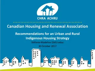 Empowering Indigenous Housing Strategies for Urban and Rural Communities