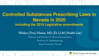 Nevada 2020 Controlled Substances Prescribing Laws & Amendments