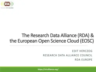 Research Data Alliance and European Open Science Cloud Collaboration Overview