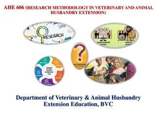 Research Methodology in Veterinary and Animal Husbandry Extension - Topics and Data Overview