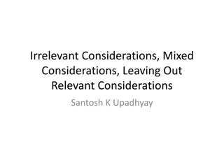 Importance of Relevant Considerations in Exercising Discretionary Power