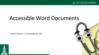 Accessible Word Documents