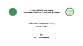 Computer Engineering: Information Theory and Coding Fundamentals