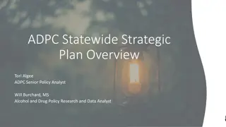 Statewide Strategic Plan Overview for Substance Use Disorders and Recovery