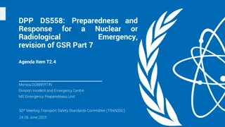 Radiological Revision of GSR Part 7: Preparedness for Nuclear Emergencies Agenda Item T2.4