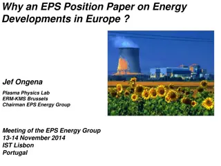 Energy Developments in Europe: EPS Position Paper Insights