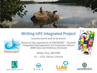 Lessons Learned from FRESHABIT Project Towards Integrated Management of Natura 2000 Sites
