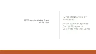 NPRR1020 Implementation for Integrated Energy Designs Calculation