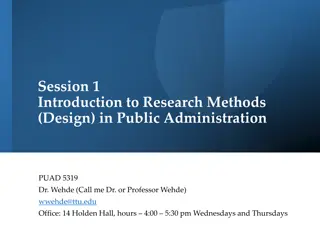 Mastering Research Design in Public Administration: Dr. Wehde's Insights