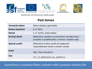Mastering Past Tenses in English Grammar