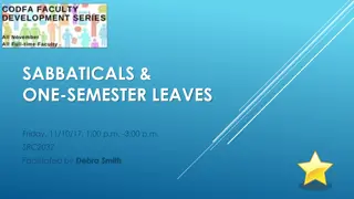 Faculty Leave Policies and Procedures at COD