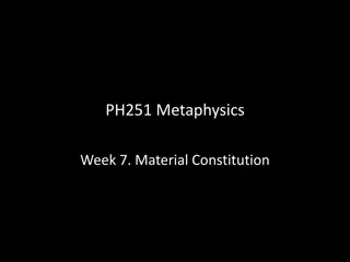 Material Constitution in Metaphysics: Ancient Puzzle and Paradox