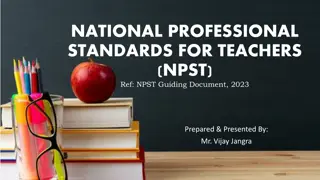 National Professional Standards for Teachers (NPST) Guide 2023
