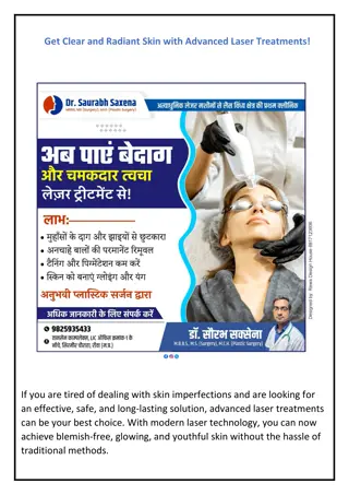 Advanced Laser Treatments in Rewa - Dr. Saurabh Saxena