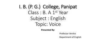 Understanding Voice in English Grammar