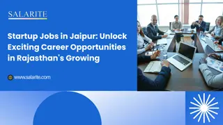 Startup Jobs in Jaipur Unlock Exciting Career Opportunities in Rajasthan's Growing