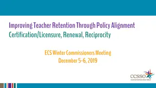 Improving Teacher Retention Through Policy Alignment Certification