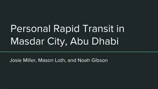 Efficient Personal Rapid Transit System in Masdar City, Abu Dhabi