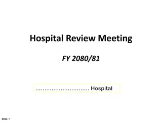 Hospital Review Meeting and Operating Budget FY 2080/81 Insights