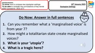 Comparing Dystopian Settings - The Hunger Games Analysis