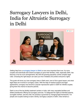 Surrogacy Lawyers in Delhi, India | World Fertility Services
