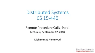 Distributed Systems Communication Paradigms and Middleware Layers