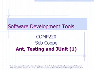Introduction to JUnit and Ant for Efficient Java Development